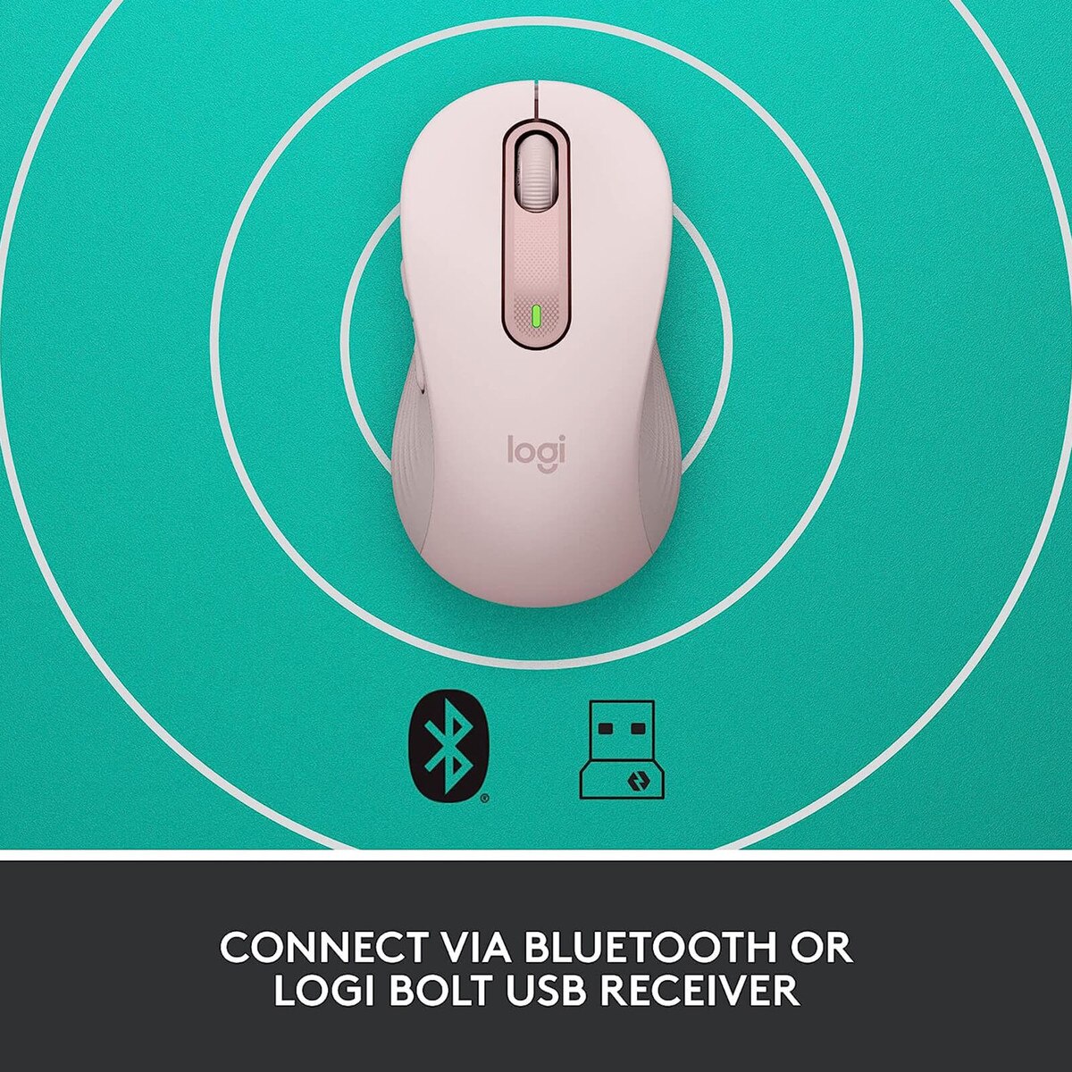 Logitech Signature M650 Silent Bluetooth Mouse - Rose